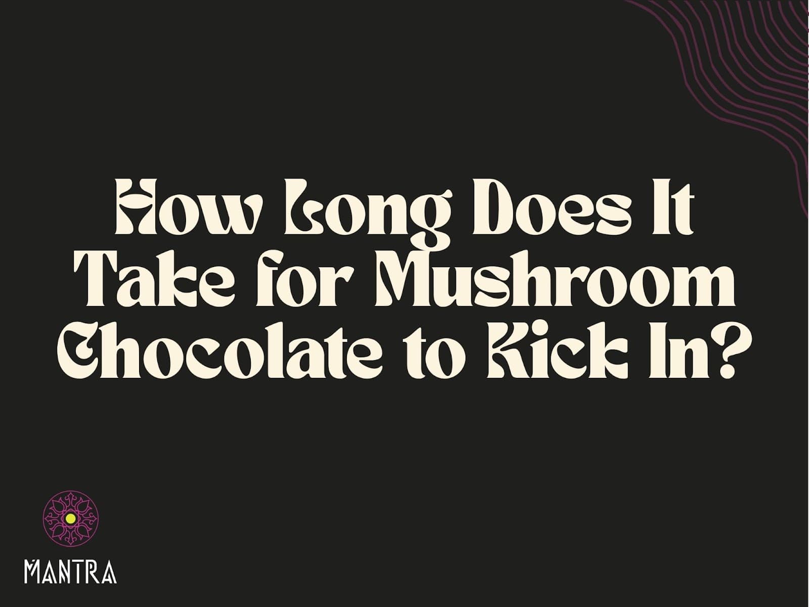 How Long Does It Take for Mushroom Chocolate to Kick In?