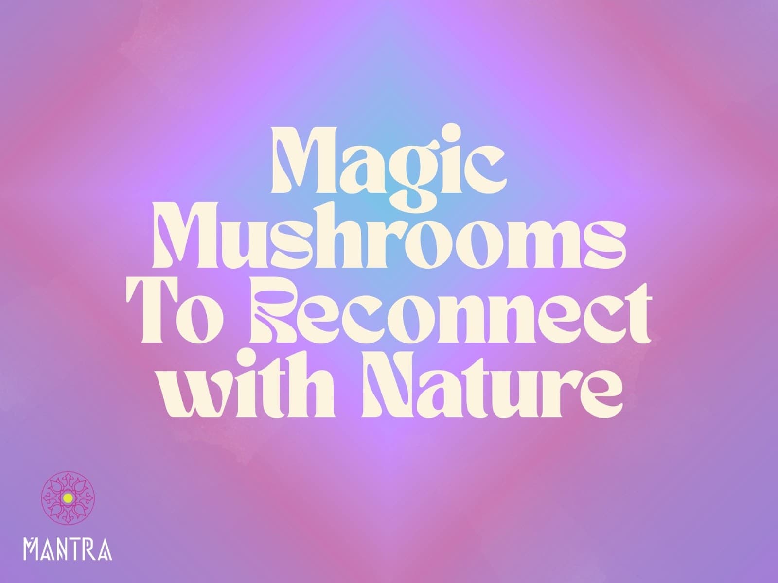 Reconnect with Nature Using Magic Mushrooms